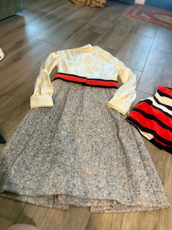 Vintage 1960s Jeremy Alan Phillips Dress, belt, vest Set, Chanel style - Picture 12 of 16